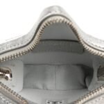 Metallic Lambskin Walk Of Fame Star Clip On Coin Purse Silver - Image 5