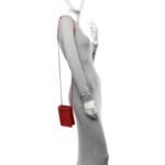 Patent Crossbody CC Phone Holder Red - Image 2