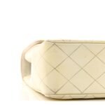 Distressed Patent Jumbo Single Flap White - Image 9