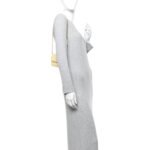 Lambskin Quilted Pearl Crush Clutch With Chain Yellow - Image 2
