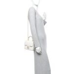 Lambskin Handle Crush Top Handle Flap Bag White - Image 2