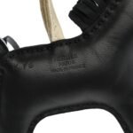 Milo Lambskin Grigri Rodeo Robeo Coeur Bag Charm PM Black Craie Etoupe - Image 3