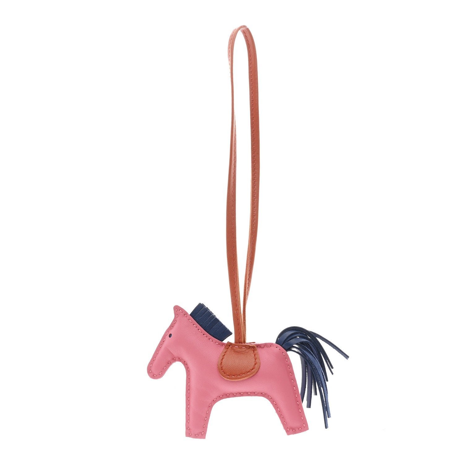 ef293e56f31eaa07d2b3711cd72c927d.jpg Milo Lambskin Grigri Rodeo Bag Charm PM Rose Azalee Cornaline Bleu De Malte - Image 1