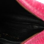 Lizard Quilted Tassel Clutch Pink - Image 5