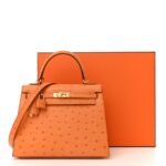 Ostrich Kelly Sellier 25 Abricot - Image 12