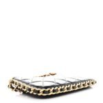 Lambskin Quilted Chain Around Top Handle Mini Bag Black - Image 4