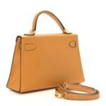 Chevre Mysore Mini Kelly Sellier 20 Jaune D'or - Image 3