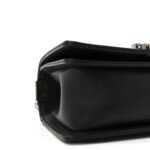Patent Calfskin Quilted Small Boy Flap Black - Image 9