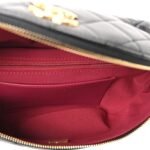 Lambskin Pearl Quilted CC Belt Bag Black - Image 5