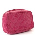 Lizard Quilted Tassel Clutch Pink - Image 3