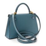 Epsom Mini Kelly Sellier 20 New Blue Jean - Image 3