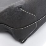 Taurillon Clemence Double Sens 36 Reversible Tote Graphite Bleu Electrique - Image 12