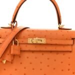 Ostrich Kelly Sellier 25 Abricot - Image 8